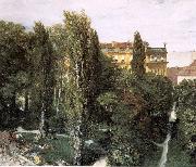 Adolph von Menzel The Palace Garden of Prince Albert china oil painting reproduction